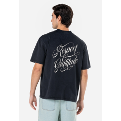 PEGADOR DALZEL OVERSIZED TEE VINTAGE BLACK Μαύρο