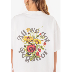 Pegador Rita Oversized Tee Washed Warm White  Άσπρο