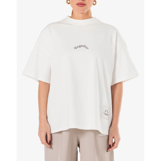 Pegador Rita Oversized Tee Washed Warm White  Άσπρο