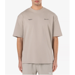 Pegador Brooke Oversized Tee Washed Dark Stone Μπεζ