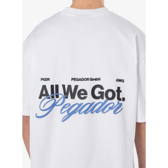 Pegador Colfa Oversized Tee White Άσπρο