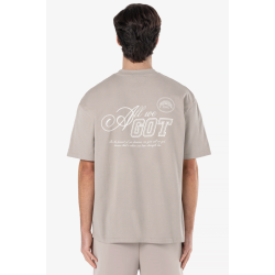 Pegador Carvelo Oversized Tee Washed Dark Stone Μπεζ