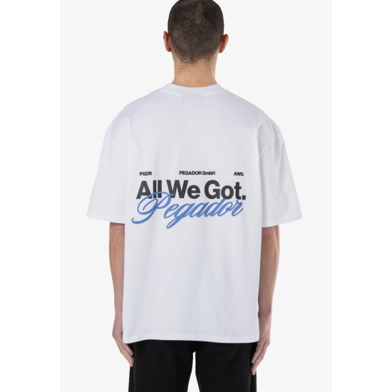 Pegador Colfa Oversized Tee White Άσπρο