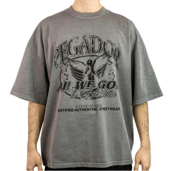 Pegador Cason Boxy T-Shirt Γκρι