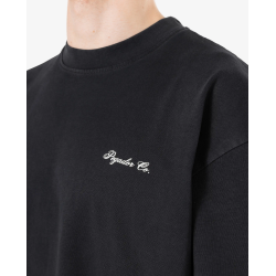Pegador Brooke Oversized Tee Washed Dark Stone Μαύρο