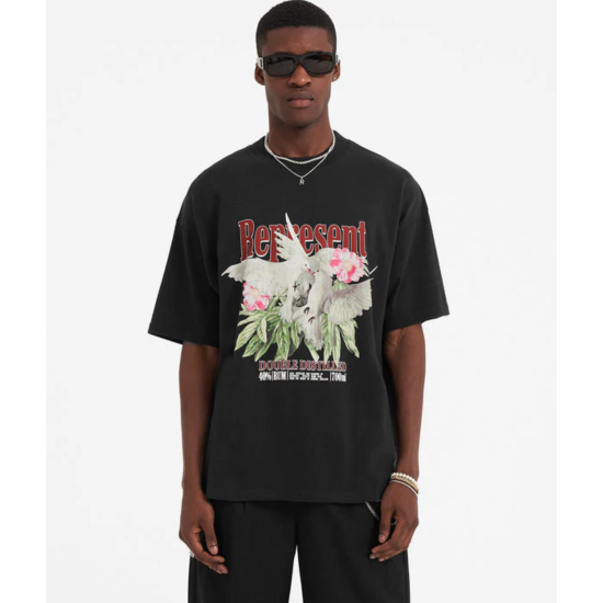 Zoom REPRESENT Double Distilled T-shirt Μαύρο