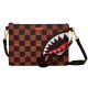 Sprayground Peeking Character Check Pouchette Καφέ