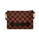 Sprayground Peeking Character Check Pouchette Καφέ