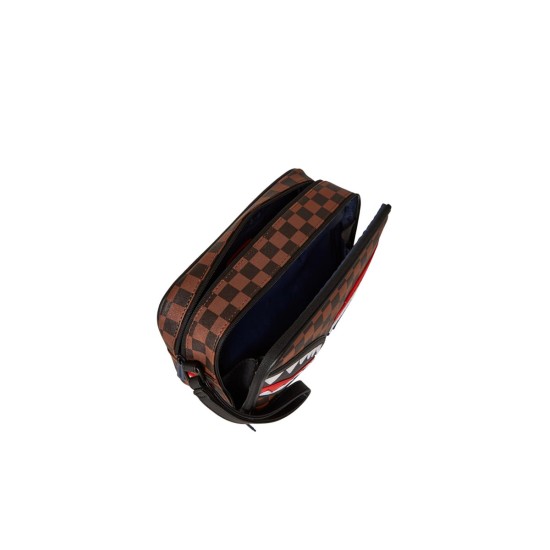 Sprayground Sharks In Paris GT Toiletry Bag Καφέ