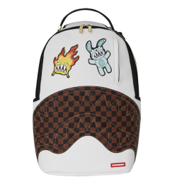 SPRAYGROUND PARIS PATCH CHECK DLXSV BACKPACK Άσπρο