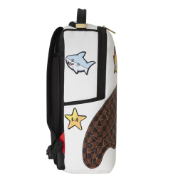 SPRAYGROUND PARIS PATCH CHECK DLXSV BACKPACK Άσπρο