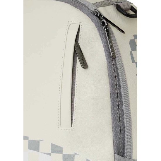 SPRAYGROUND CREAM CHECK SHARK CENTRAL DLXSV BACKPACK - MULTI Άσπρο
