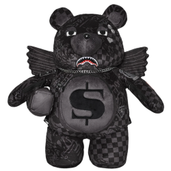 SPRAYGROUND 3AM CHECK WINGMAN BEAR BACKPACK Μαύρο