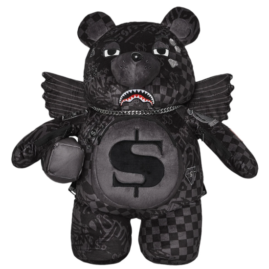 SPRAYGROUND 3AM CHECK WINGMAN BEAR BACKPACK Μαύρο