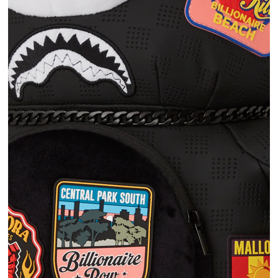 SPRAYGROUND GLOBAL MOGUL BILLIONAIRE BEAR BACKPACK Μαύρο