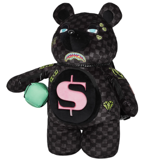 SPRAYGROUND SLIME TAKEOVER MONEYBEAR BACKPACK Μαύρο