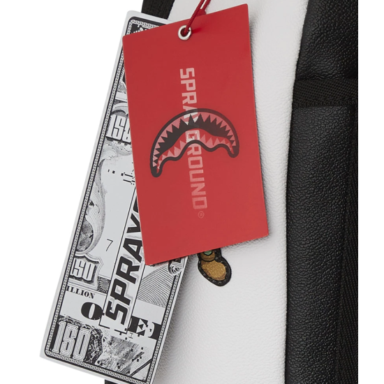 SPRAYGROUND PARIS PATCH CHECK DLXSV BACKPACK Άσπρο