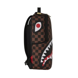 SPRAYGROUND PEEKING CHARACTER CHECK DLXR BACKPACK Καφέ