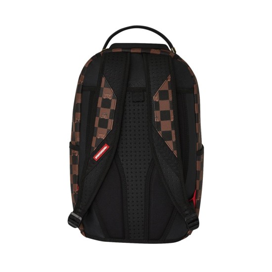 SPRAYGROUND PEEKING CHARACTER CHECK DLXR BACKPACK Καφέ