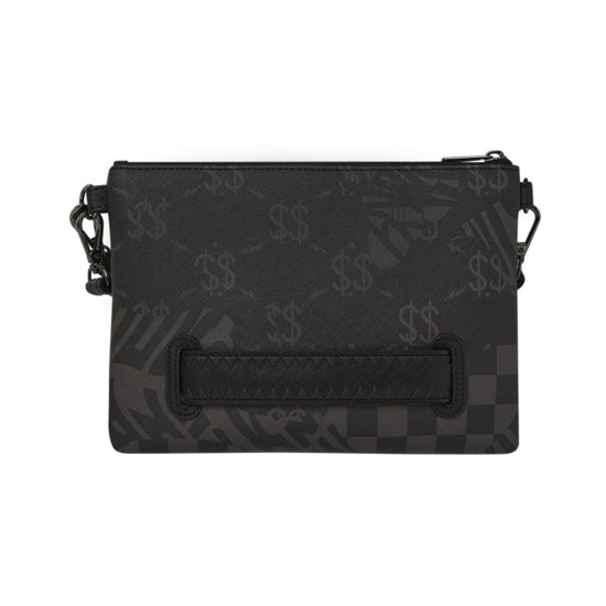 Sprayground 3AM Check Crossover Clutch Μαύρο