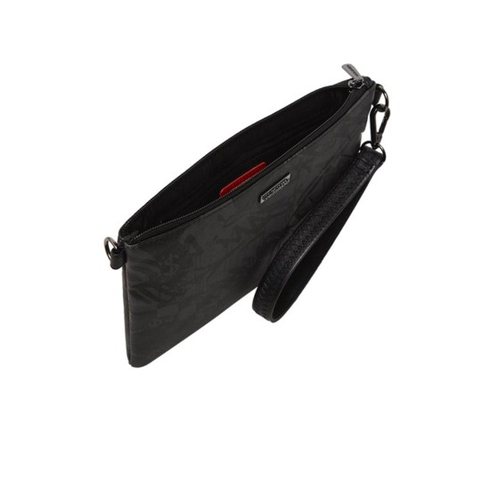 Sprayground 3AM Check Crossover Clutch Μαύρο