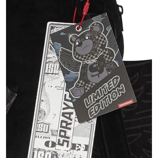 SPRAYGROUND 3AM CHECK WINGMAN BEAR BACKPACK Μαύρο