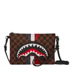 Sprayground Machine Francaise Pouchette Καφέ