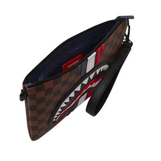 Sprayground Machine Francaise Pouchette Καφέ