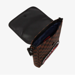 SPRAYGROUND Machine Francaise Messenger Sling Καφέ