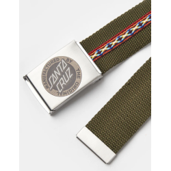 Santa Cruz Carved MFG Web Belt Λαδί