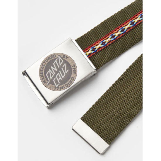 Santa Cruz Carved MFG Web Belt Λαδί