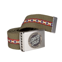 Santa Cruz Carved MFG Web Belt Λαδί