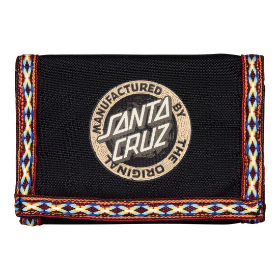 Santa Cruz Carved MFG Wallet Μαύρο