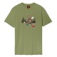  Santa Cruz BRAUN PIZZA BEAR T-SHIRT Λαδί