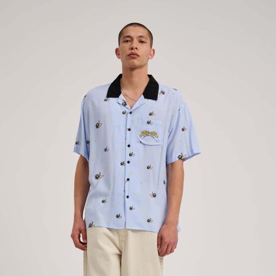 Santa Cruz Winkowski Surf S/S Shirt Fresh Blue Μπλε