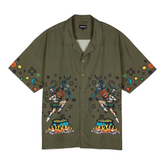 Santa Cruz Salba Resurrection Shirt Λαδί