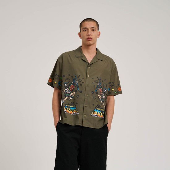 Santa Cruz Salba Resurrection Shirt Λαδί