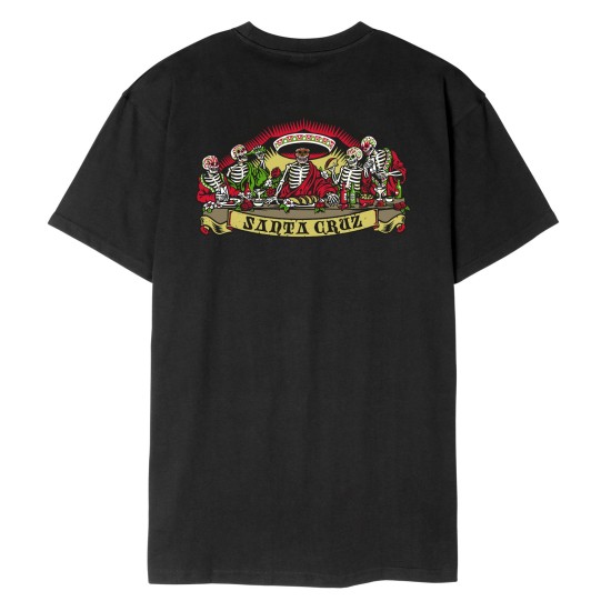 Santa Cruz Guzman Dead Diners T-Shirt Μαύρο