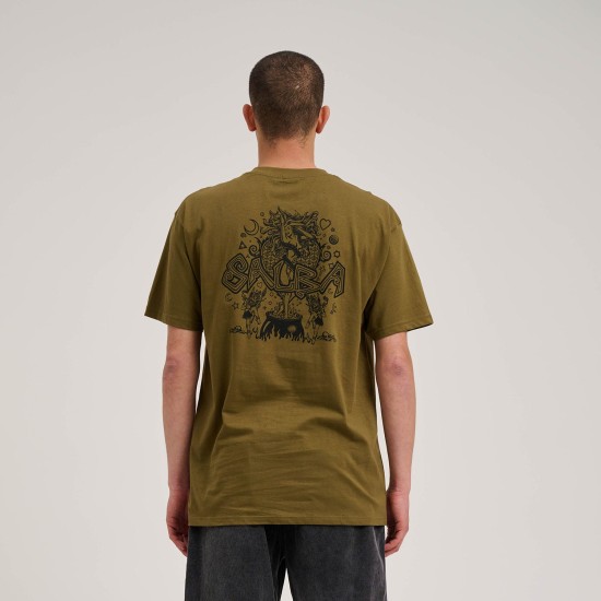 Santa Cruz Witchdoctor Mono T-Shirt Λαδί
