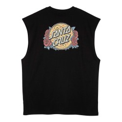 Santa Cruz Guzman Dot Tank Μαύρο