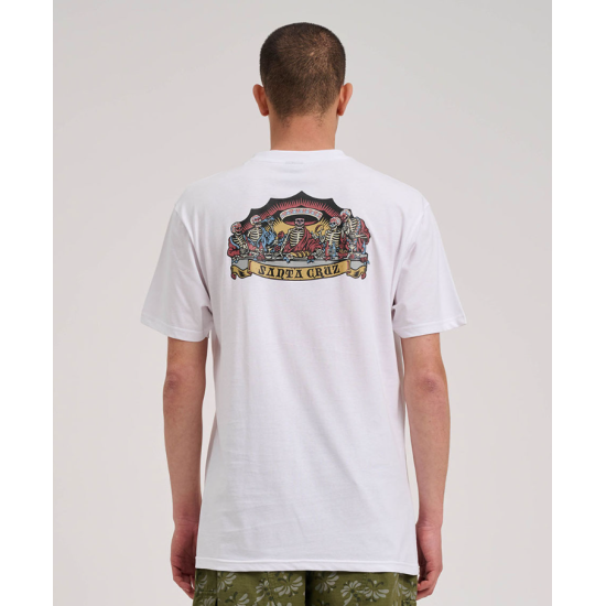 Santa Cruz Guzman Dead Diners T-Shirt Άσπρο