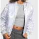 Trapstar Women’s Wildcard Stadium Jacket Silver Γκρι