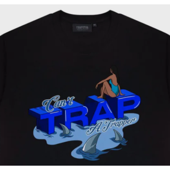 Trapstar Can't Trap a Trapper Tee 2.0 Black Μαύρο