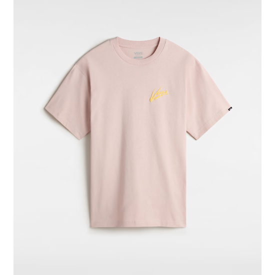 Vans Off The Wall Brush Script Logo Ροζ