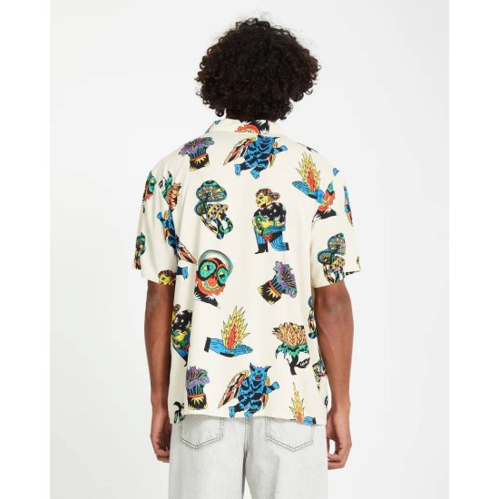 Volcom Unisex Bob Mollema Shirt Light Beige Πολύχρωμο