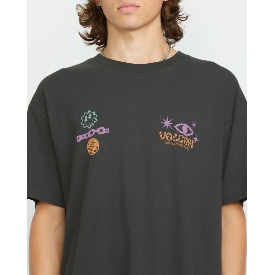 Volcom Mens Filip Rygalski T-Shirt Stealth Γκρι