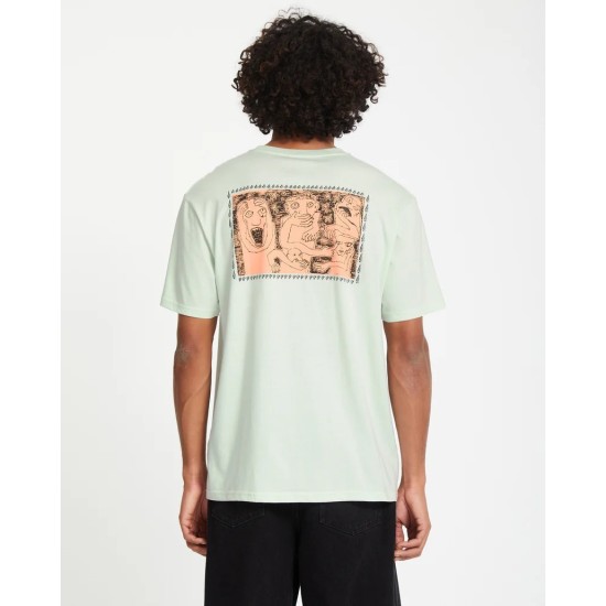 Volcom Mens Crazybal T-Shirt Πράσινο