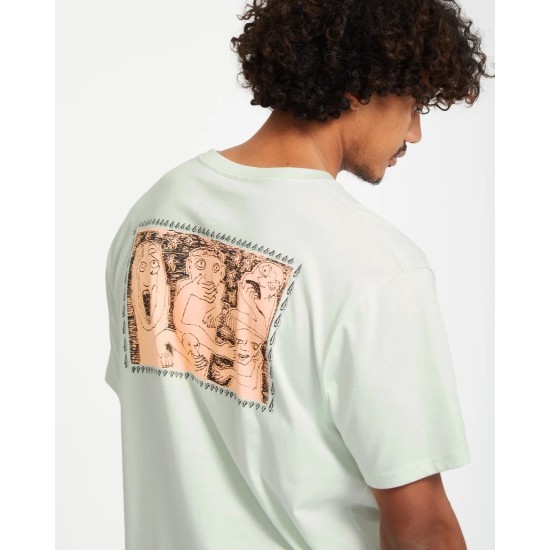 Volcom Mens Crazybal T-Shirt Πράσινο