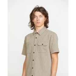 Volcom Trade Stone Shirt Light Khaki Λαδί