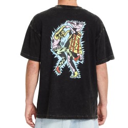 Volcom Bob Mollema 1 T-shirt - LIGHT ACID BLACK Μαύρο
